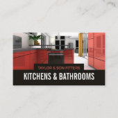 Carte De Visite Design élégant Cuisine, Cuisine & Bain Fitter (Devant)