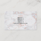 Carte De Visite design élégant des leçons de flûte (Dos)