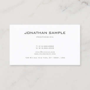 Carte De Visite Design élégant Design moderne Plat Professionnel