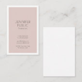 Carte De Visite Design élégant Design professionnel élégant Plain  (Devant / Derrière)