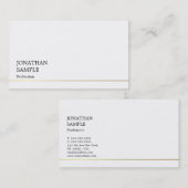 Carte De Visite Design élégant Design simple Moderne Cool moderne  (Devant / Derrière)