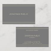 Carte De Visite Design élégant Design simple Professionnel Modèle  (Devant / Derrière)