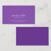 Carte De Visite Design élégant, élégant, moderne et professionnel (Devant / Derrière)