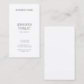 Carte De Visite Design élégant élégant tendance Plain moderne mode (Devant / Derrière)