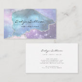 Carte De Visite design élégant en faux-nacre (Devant / Derrière)