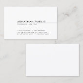 Carte De Visite Design élégant et élégant moderne Design tendance (Devant / Derrière)