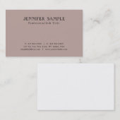 Carte De Visite Design élégant et épuré moderne professionnel (Devant / Derrière)