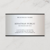 Carte De Visite Design élégant et moderne professionnel (Dos)