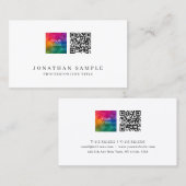 Carte De Visite Design élégant et moderne professionnel Modèle mig (Devant / Derrière)