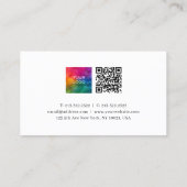 Carte De Visite Design élégant et moderne professionnel Modèle mig (Dos)