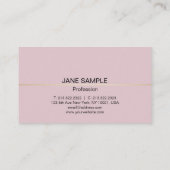 Carte De Visite Design élégant et moderne simple et professionnel (Dos)