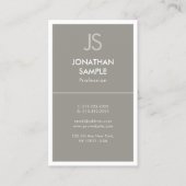 Carte De Visite Design élégant et moderne, style élégant, luxe mod (Devant)