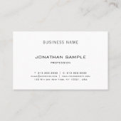 Carte De Visite Design élégant et professionnel Design moderne (Dos)
