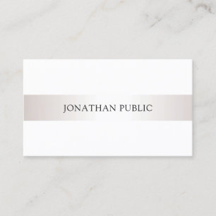 Carte De Visite Design Élégant Minimaliste Professionnel Chic Simp