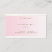 Carte De Visite Design élégant Modèle moderne tendance Luxueux (Dos)