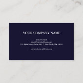 Carte De Visite Design élégant moderne Cercle Or Lotus (Dos)