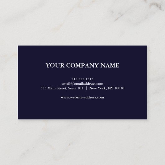 Carte De Visite Design élégant moderne Cercle Or Lotus (Dos)