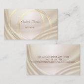 Carte De Visite Design élégant moderne, Cercles d'or (Devant / Derrière)