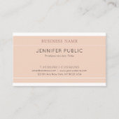 Carte De Visite Design élégant moderne Design élégant Plat Luxe te (Devant)