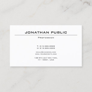 Carte De Visite Design élégant moderne élégant Design professionne