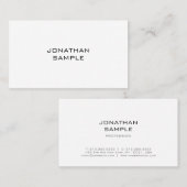 Carte De Visite Design élégant moderne élégant élégant élégant pro (Devant / Derrière)