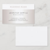 Carte De Visite Design élégant moderne élégant élégant sobre tenda (Devant / Derrière)