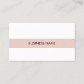 Carte De Visite Design élégant Moderne Elegant Plain Company (Devant)