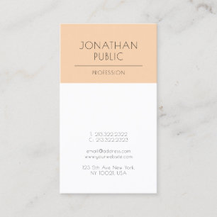 Carte De Visite Design élégant moderne élégant Plat luxe tendance