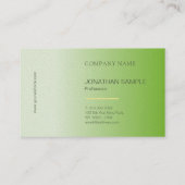Carte De Visite Design élégant moderne Luxe Professional Plain (Dos)