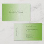 Carte De Visite Design élégant moderne Luxe Professional Plain (Devant / Derrière)