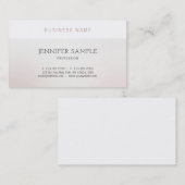Carte De Visite Design élégant moderne Luxe professionnel (Devant / Derrière)