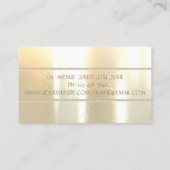 Carte De Visite Design élégant moderne, Perles (Dos)