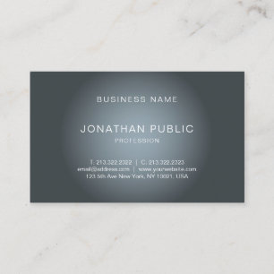 Carte De Visite Design élégant moderne Professionnel Plaine tendan