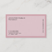 Carte De Visite Design élégant moderne professionnel tendance (Dos)