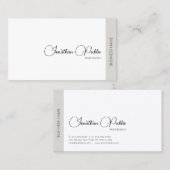 Carte De Visite Design élégant moderne professionnel tendance Desi (Devant / Derrière)