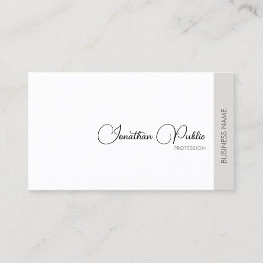 Carte De Visite Design élégant moderne professionnel tendance Desi (Devant)