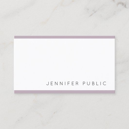 Carte De Visite Design Élégant Moderne Propre Professionnel Mignon (Devant)