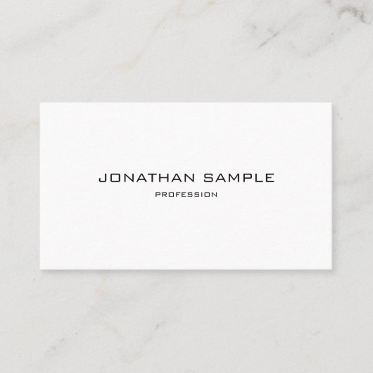 Carte De Visite Design Élégant Moderne Simple Professionnel (Devant)
