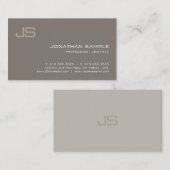 Carte De Visite Design élégant Monogramme Design moderne Professio (Devant / Derrière)