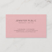 Carte De Visite Design élégant Plain Premium Pearl Finish Luxury (Devant)