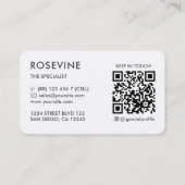 Carte De Visite Design élégant professionnel bijoux diamant (Dos)