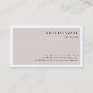 Carte De Visite Design élégant professionnel élégant chic sobre lu