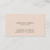 Carte De Visite Design élégant professionnel élégant Couleurs élég (Dos)