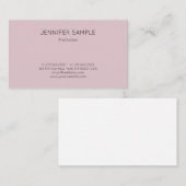 Carte De Visite Design élégant Professionnel élégant Moderne Plain (Devant / Derrière)