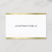 Carte De Visite Design élégant Professionnel Moderne Simple Plain (Devant)