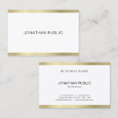 Carte De Visite Design élégant Professionnel Moderne Simple Plain (Devant / Derrière)