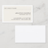 Carte De Visite Design élégant Professionnel Simple Design moderne (Devant / Derrière)