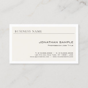 Carte De Visite Design élégant Professionnel Simple Design moderne