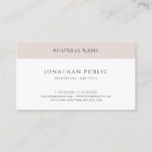 Carte De Visite Design élégant Simple Modèle Professionnel (Devant)