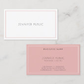 Carte De Visite Design élégant simple moderne tendance professionn (Devant / Derrière)